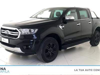 Ford Ranger  - ranger 2.0 ecoblue double cab limited 213cv auto Nero usata Marcianise