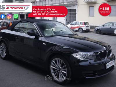 BMW Serie 1 118d 118d 2.0 143CV Cabrio Futura Unicoproprietario Nero usata Torino