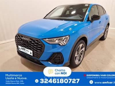 Audi Q3 Sportback 1.5 TFSI 35 S line Pano|Matrix|Bang Blu/Azzurro usata Roma