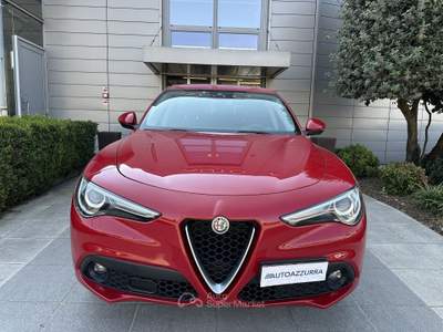Alfa Romeo Stelvio 2.2 t Sport Tech RWD 160cv aut. *BOOK SERVICE, 19'', ACC, VETRI, PROMO AZZURRA* Rosso usata Suzzara