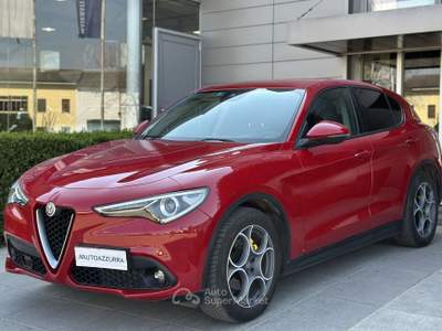Alfa Romeo Stelvio 2.2 t Sport Tech RWD 160cv aut. *BOOK SERVICE, 19'', ACC, VETRI, PROMO AZZURRA* Rosso usata Suzzara