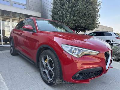 Alfa Romeo Stelvio 2.2 t Sport Tech RWD 160cv aut. *BOOK SERVICE, 19'', ACC, VETRI, PROMO AZZURRA* Rosso usata Suzzara