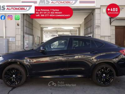 BMW X6 BMW X6 xDrive30d 249cv MSport Tetto Panoramico Unicoproprietario Nero usata Torino