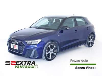Audi A1 SPB 30TFSI S line edition Tetto nero NEOPATENTATI *EXTRA VANTAGGI Blu/Azzurro usata Feltre