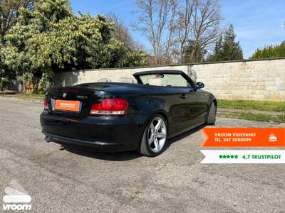 BMW Serie 1 120d 120d Cabrio Eletta Nero usata Vigevano