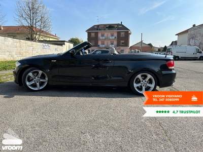 BMW Serie 1 120d 120d Cabrio Eletta Nero usata Vigevano