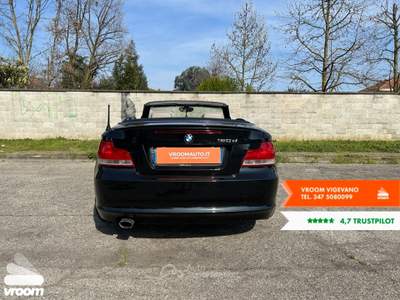 BMW Serie 1 120d 120d Cabrio Eletta Nero usata Vigevano