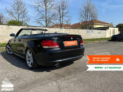 BMW Serie 1 120d 120d Cabrio Eletta Nero usata Vigevano