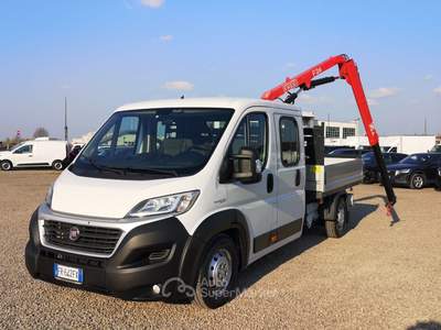 Fiat Ducato 35 2.3 130CV doppia cabina cassone con Gru retrocabina Bianco usata Reggio nell'Emilia