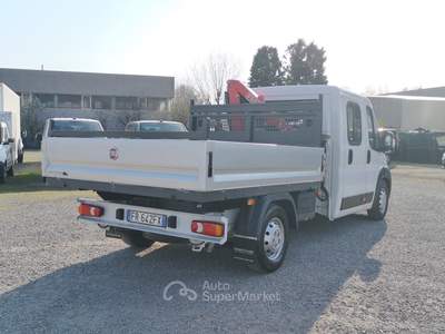 Fiat Ducato 35 2.3 130CV doppia cabina cassone con Gru retrocabina Bianco usata Reggio nell'Emilia
