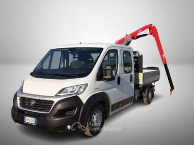 Fiat Ducato 35 2.3 130CV doppia cabina cassone con Gru retrocabina Bianco usata Reggio nell'Emilia