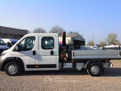 Fiat Ducato 35 2.3 130CV doppia cabina cassone con Gru retrocabina Bianco usata Reggio nell'Emilia