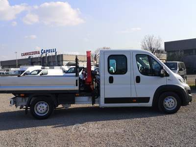 Fiat Ducato 35 2.3 130CV doppia cabina cassone con Gru retrocabina Bianco usata Reggio nell'Emilia