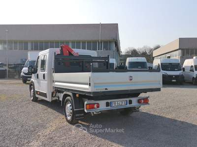 Fiat Ducato 35 2.3 130CV doppia cabina cassone con Gru retrocabina Bianco usata Reggio nell'Emilia
