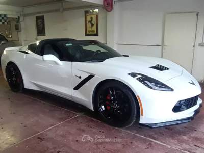 Chevrolet Corvette C7 Stingray CAMBIO MANUALE! km 14.864 Reali! Bianco usata Prato