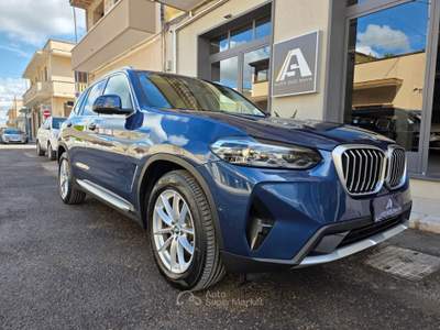 BMW X3 2.0 190 Cv X-Drive 48 V Mhev+Pelle Totale+Retrocamera... Blu/Azzurro usata Sava