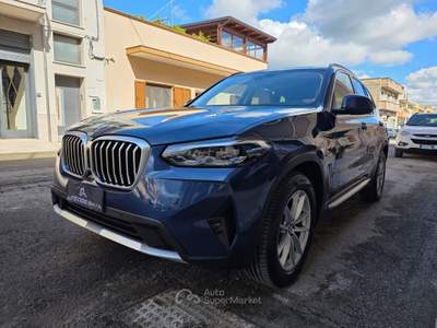 BMW X3 2.0 190 Cv X-Drive 48 V Mhev+Pelle Totale+Retrocamera... Blu/Azzurro usata Sava