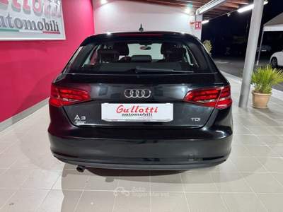 Audi A3 SPB 1.6 TDI 110CV Ambition Nero usata Bronte
