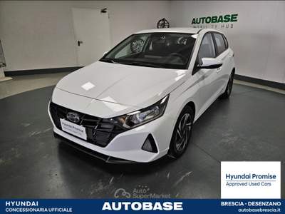 Hyundai i20 1.2 mpi Connectline Bianco usata Brescia