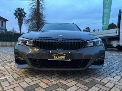 BMW Serie 3 320d d 48V Touring Msport Grigio usata Zero Branco