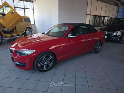BMW Serie 2 220i 220 220i Cabrio Sport Rosso usata Cernusco sul Naviglio