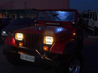 Jeep Wrangler 4x4 trazione integrale con ridotte Rosso usata Ghislarengo