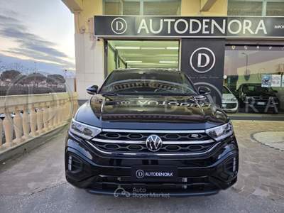 Volkswagen T-Roc SCR 150 CV DSG R-Line#LED#NAVI#CARPLAY#CAM#ALCANTARA#GANCIO TRAINO Nero usata Altamura