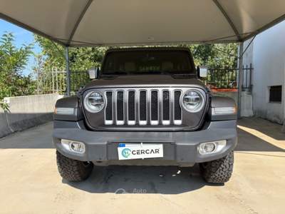 Jeep Wrangler Unlimited 2.2 Mjt II Sahara TETTO/CABRIO 6-DTEMP Grigio usata Pavia
