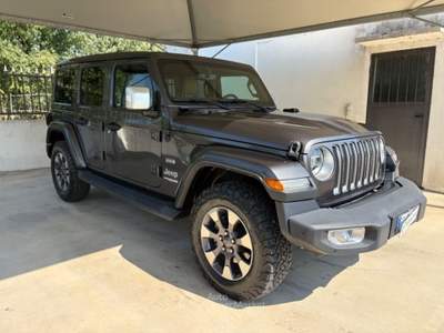 Jeep Wrangler Unlimited 2.2 Mjt II Sahara TETTO/CABRIO 6-DTEMP Grigio usata Pavia