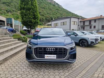 Audi Q8 50 TDI 286cv quattro tiptronic Sport SLINE INTERNO ED ESTERNO Blu/Azzurro usata Prevalle