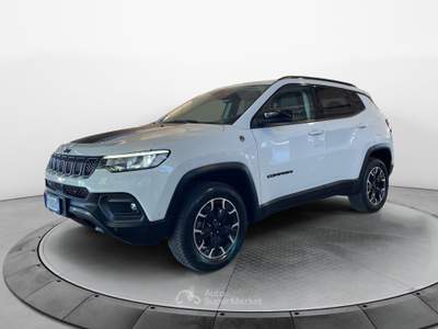 Jeep Compass Compass 1.3 Turbo T4 240 CV PHEV AT6 4xe Trailhawk Bianco usata Mazzano