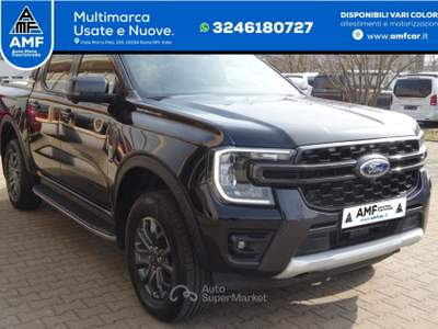 Ford Ranger Doka 205 CV Autm. Wildtrak e-4WD tenda avvolgibile elettrica Nero usata Roma