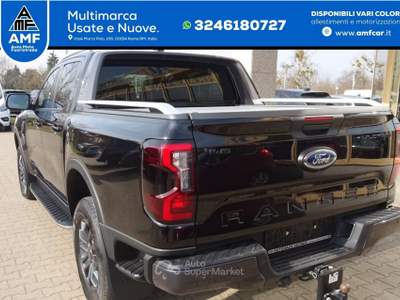 Ford Ranger Doka 205 CV Autm. Wildtrak e-4WD tenda avvolgibile elettrica Nero usata Roma