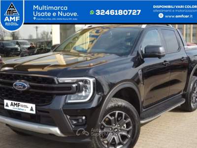 Ford Ranger Doka 205 CV Autm. Wildtrak e-4WD tenda avvolgibile elettrica Nero usata Roma