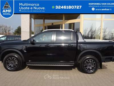 Ford Ranger Doka 205 CV Autm. Wildtrak e-4WD tenda avvolgibile elettrica Nero usata Roma