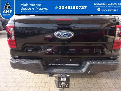 Ford Ranger Doka 205 CV Autm. Wildtrak e-4WD tenda avvolgibile elettrica Nero usata Roma