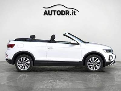 Volkswagen T-Roc Cabriolet 1.0 TSI 110cv Style Fari IQ, Retrocamera Bianco usata Monte San Giusto