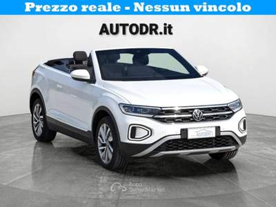 Volkswagen T-Roc Cabriolet 1.0 TSI 110cv Style Fari IQ, Retrocamera Bianco usata Monte San Giusto