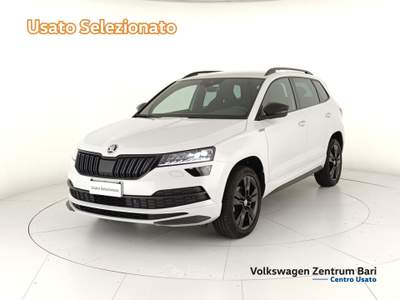 Skoda Karoq 2.0 tdi evo sportline 115cv dsg Bianco usata Bari