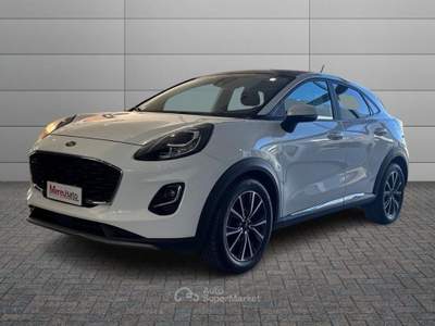 Ford Puma 1.0 EcoBoost Hybrid 125 CV S&S Titanium Bianco usata Sassari