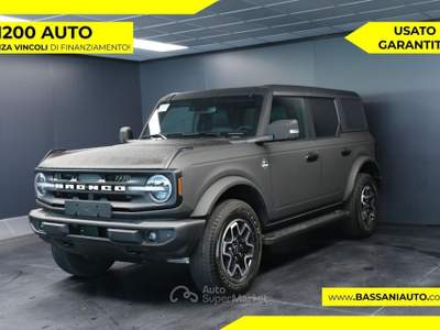Ford Bronco 2.7 EcoBoost V6 335CV Outer Banks Nero usata Arsiè