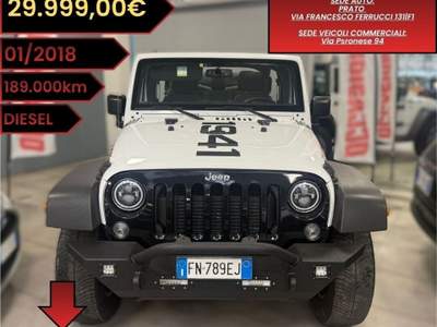 Jeep Wrangler DPF Rubicon Auto Soft Top Lungo Bianco usata Prato