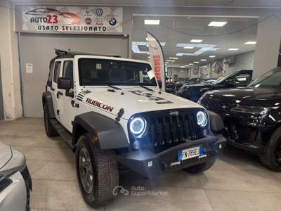Jeep Wrangler DPF Rubicon Auto Soft Top Lungo Bianco usata Prato