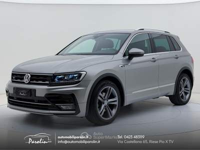 Volkswagen Tiguan 1.6 tdi Sport R-Line LED-CarPlay-19'' Grigio usata Riese Pio X