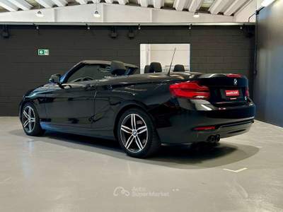 BMW Serie 2 220d 220 220d Cabrio Sport auto PERFETTA *PREZZO PROMO* Nero usata Settimo Torinese