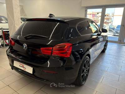 BMW Serie 1 116d 116 116d Sport 3p auto *LED*NAVI*CL18* Nero usata Roma