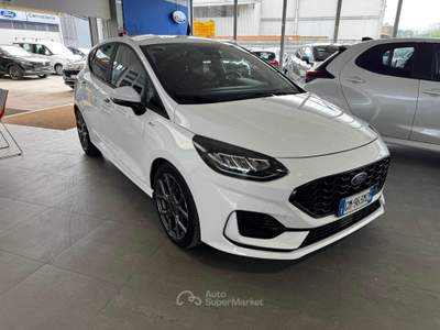 Ford Fiesta 1.0 Ecoboost Hybrid 125 CV 5 porte ST-Line Bianco usata Imola