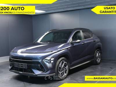 Hyundai Kona 1.0 T-GDI Hybrid 120CV 48V iMT NLine Blu/Azzurro usata Arsiè