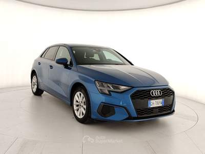 Audi A3 IV 2020 Sportback Sportback 35 2.0 tdi Business s-tronic Blu/Azzurro usata Caserta