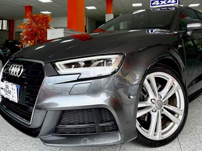 Audi A3 Audi A3 Sportback 2.0 tdi S-line quattro 184cv s-tronic Grigio usata Cividate Camuno